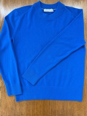 Everlane 100% Cashmere Women’s Cobalt Blue Crewneck Sweater